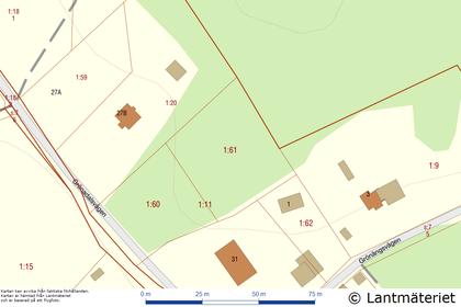 Illustrerad karta över fastigheten eller området