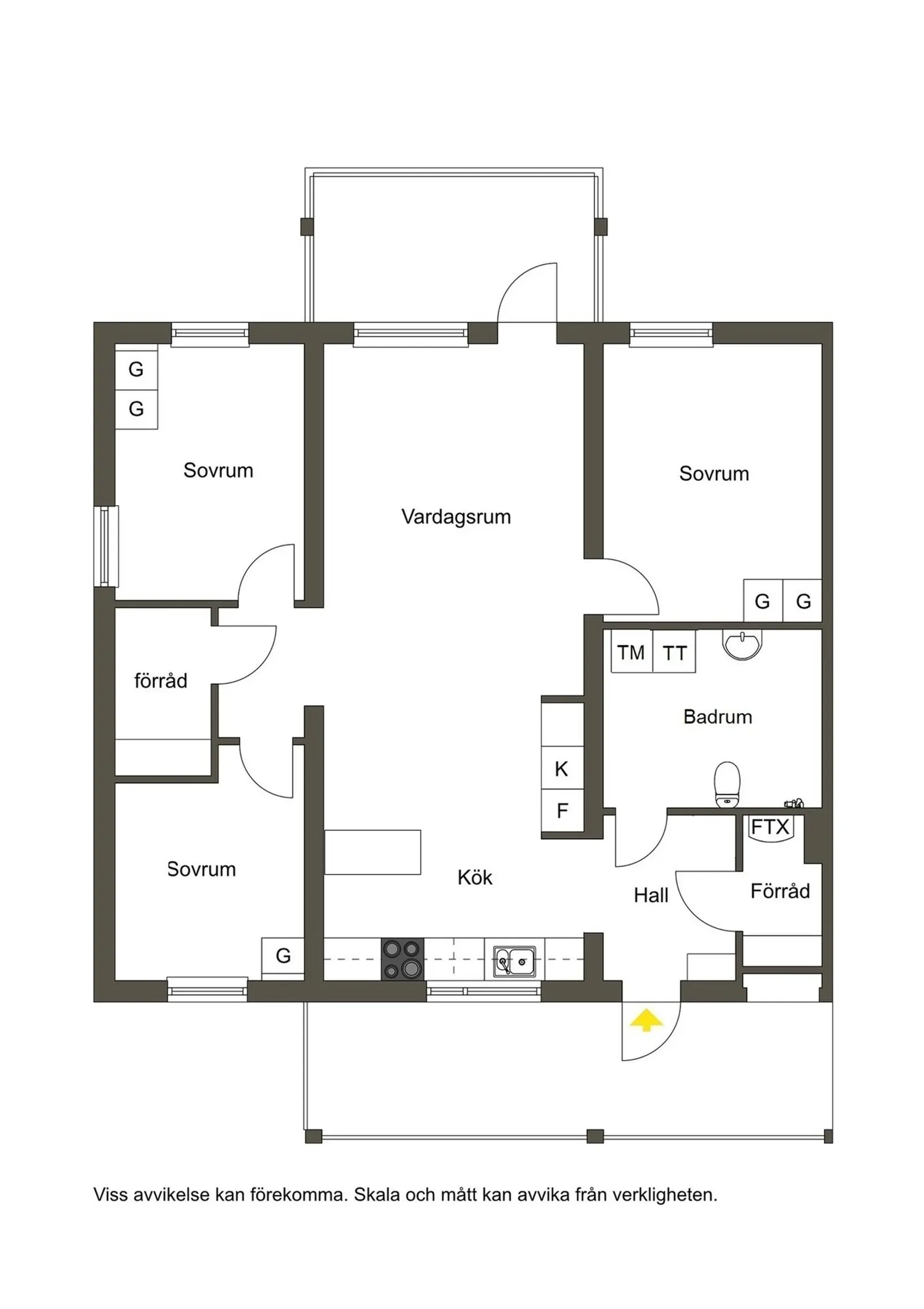 Floor plan for Sagoslingan 3B