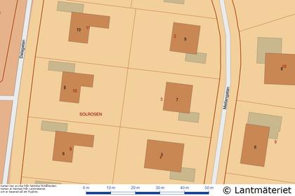 Illustrerad karta över fastigheten eller området