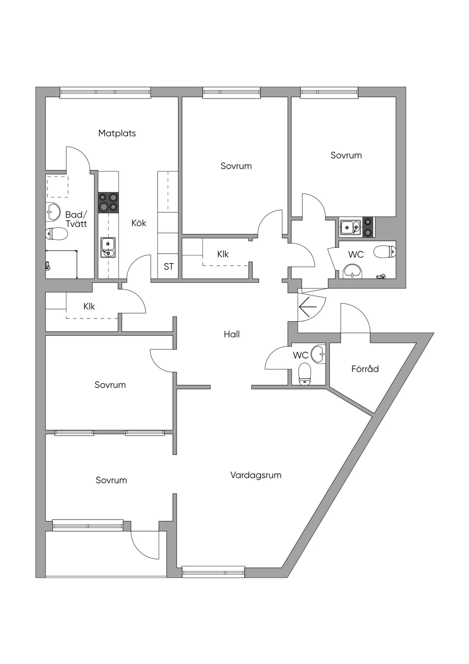 Floor plan for Logdansvägen 22