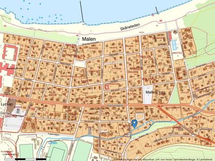 Illustrerad karta över fastigheten eller området