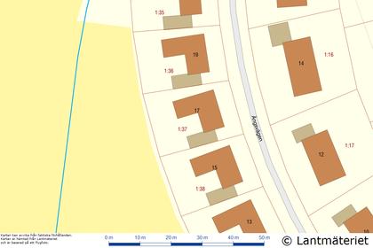 Illustrerad karta över fastigheten eller området