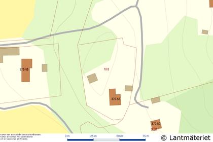 Illustrerad karta över fastigheten eller området