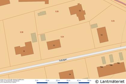 Illustrerad karta över fastigheten eller området