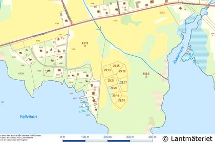 Illustrerad karta över fastigheten eller området