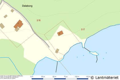 Illustrerad karta över fastigheten eller området