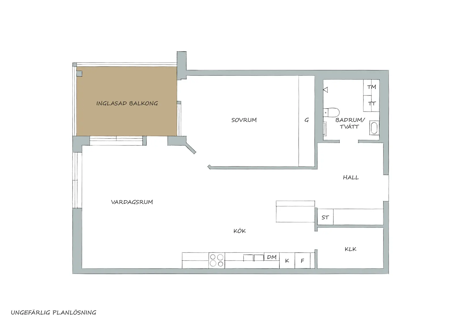 Floor plan for Nyckelvägen 2