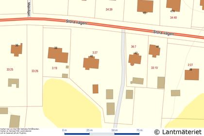 Illustrerad karta över fastigheten eller området