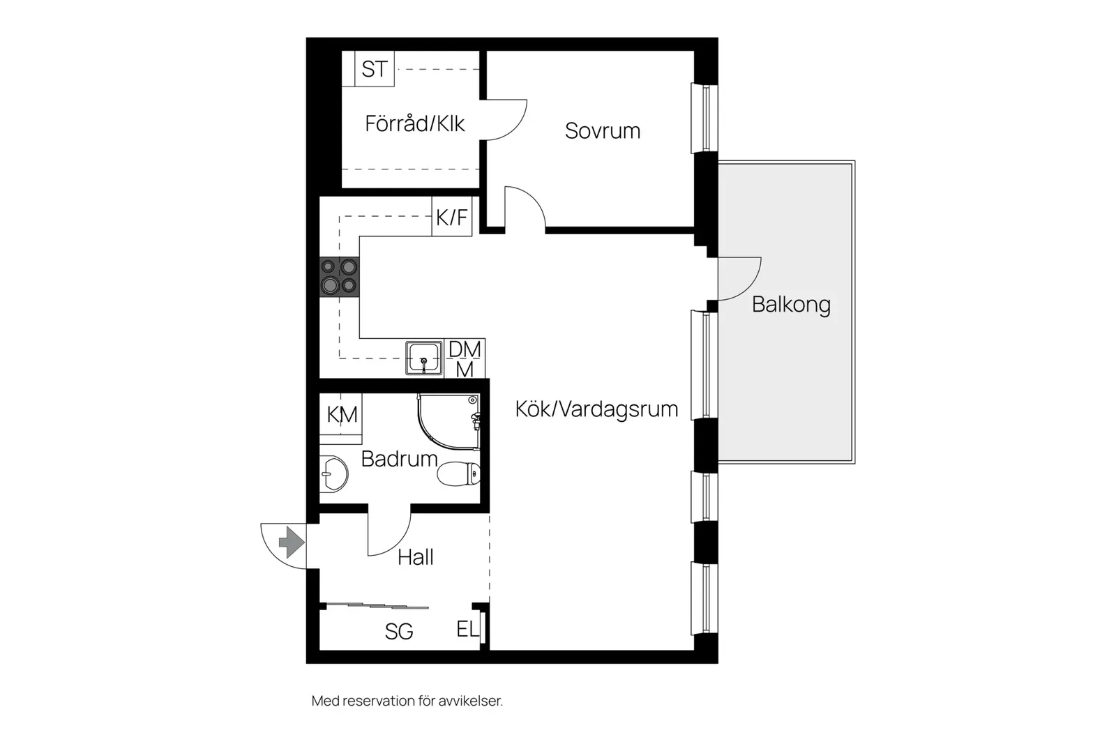 Floor plan for Munspelsgatan 26