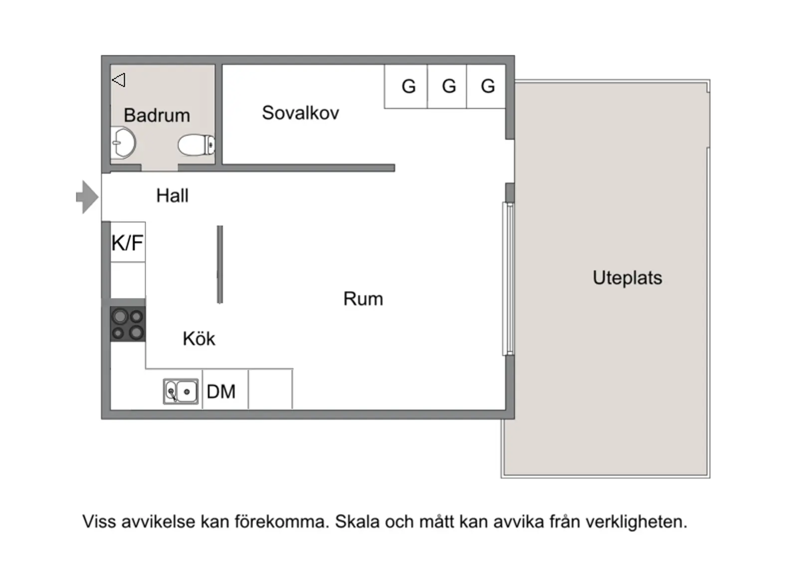 Floor plan for Kungsklippan 11