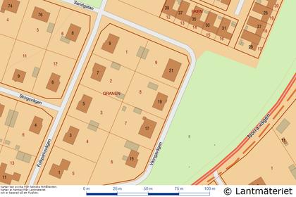Illustrerad karta över fastigheten eller området