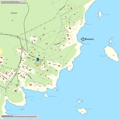 Illustrerad karta över fastigheten eller området