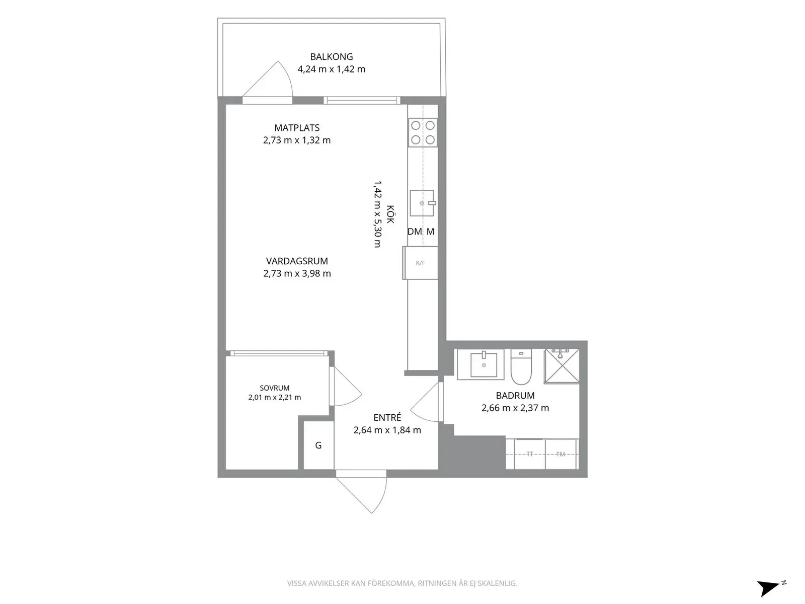 Floor plan for Gamlestads Brygga 5