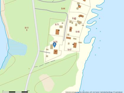 Illustrerad karta över fastigheten eller området