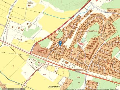 Illustrerad karta över fastigheten eller området
