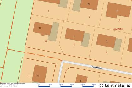 Illustrerad karta över fastigheten eller området