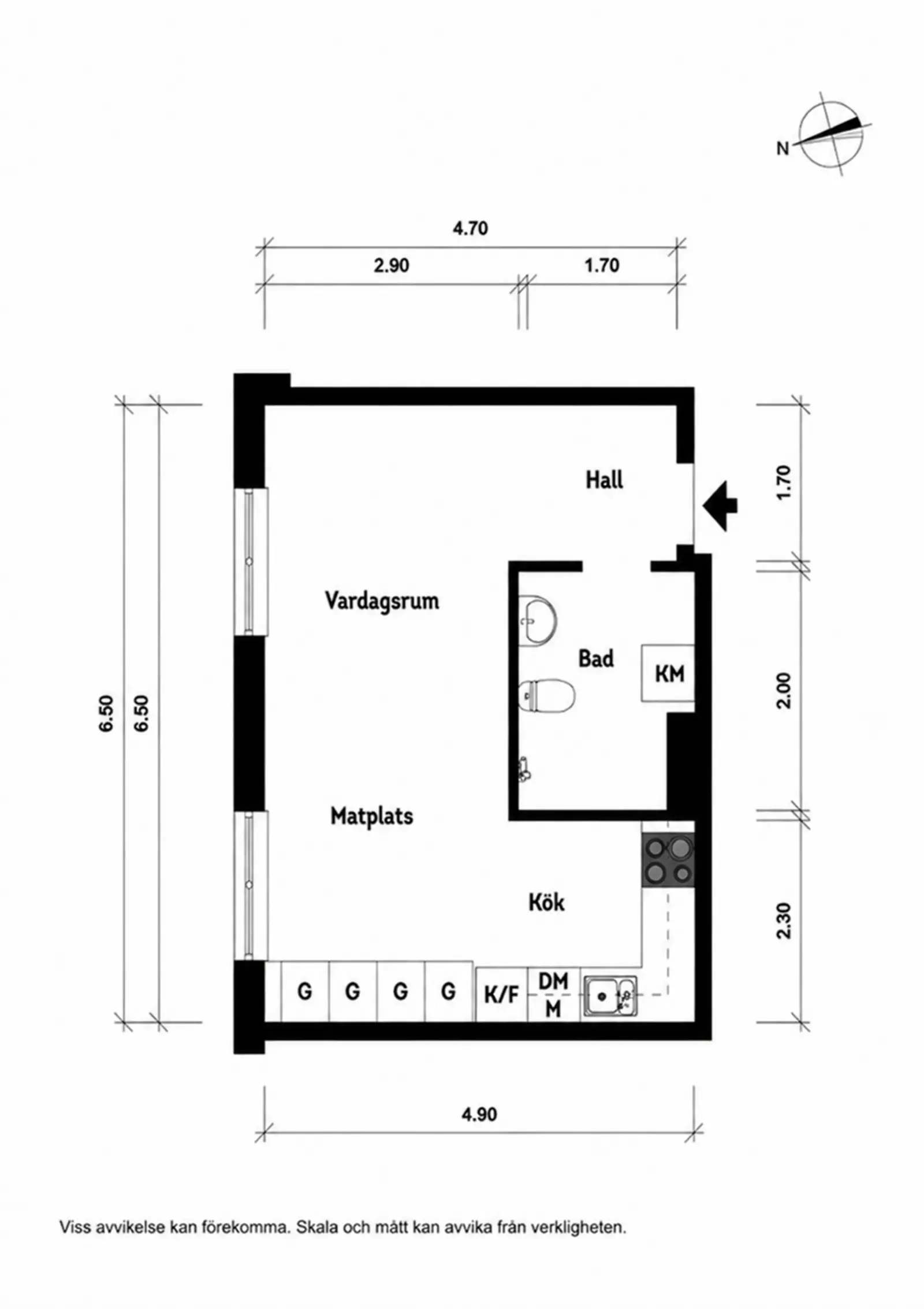 Planritning för Kalvshällavägen 42