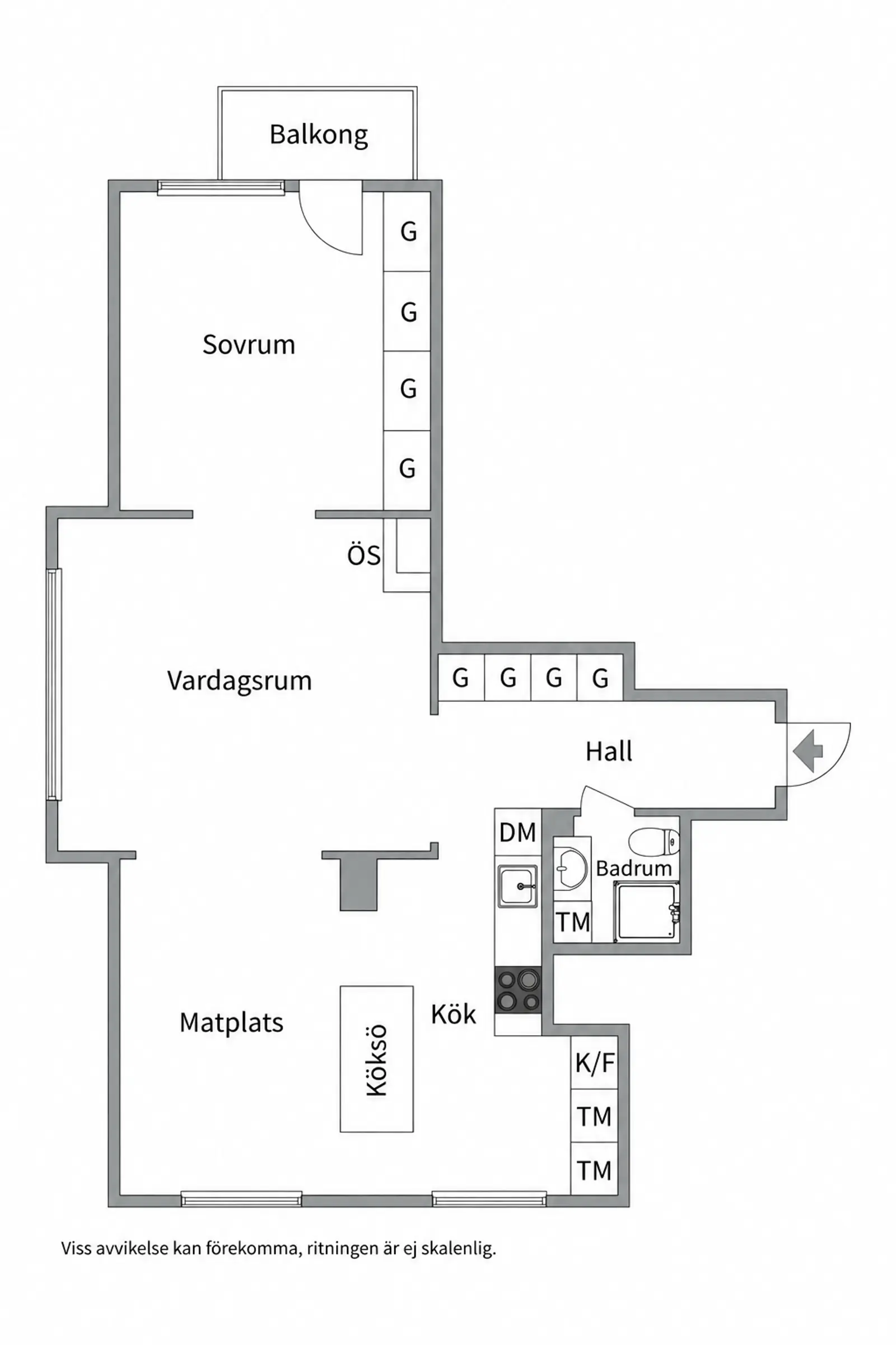 Floor plan for Luthagsesplanaden 9A
