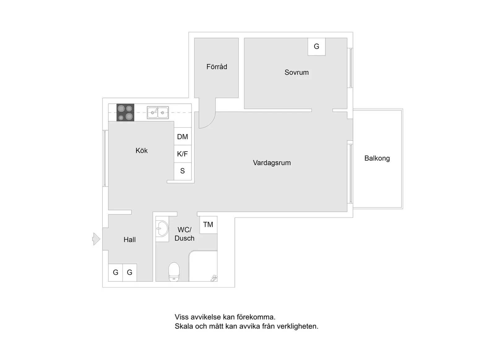 Floor plan for Folkparken 4