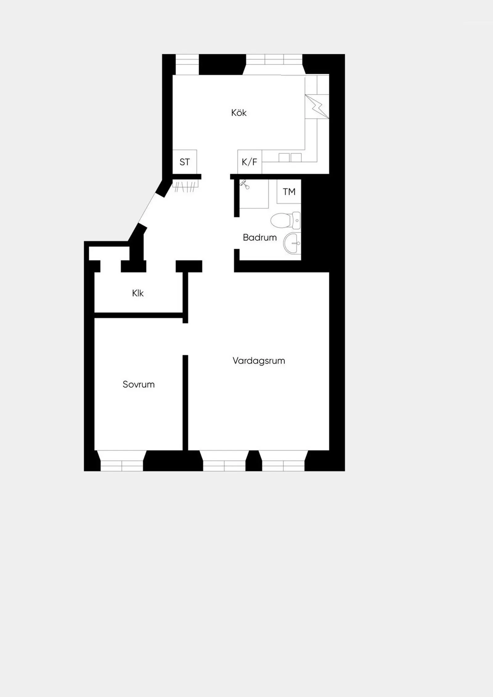 Floor plan for Kålgårdsgatan 23