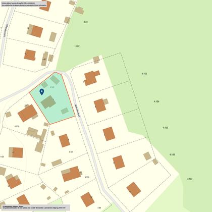 Illustrerad karta över fastigheten eller området