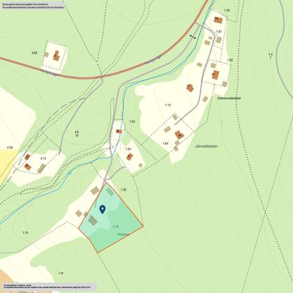 Illustrerad karta över fastigheten eller området