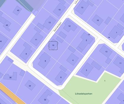 Illustrerad karta över fastigheten eller området