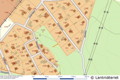 Illustrerad karta över fastigheten eller området