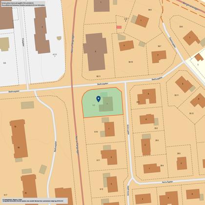 Illustrerad karta över fastigheten eller området