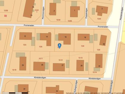 Illustrerad karta över fastigheten eller området