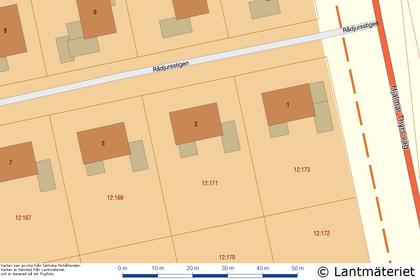 Illustrerad karta över fastigheten eller området