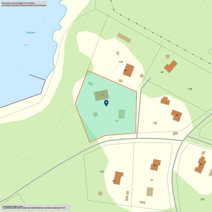Illustrerad karta över fastigheten eller området