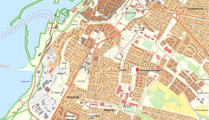 Illustrerad karta över fastigheten eller området