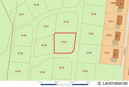 Illustrerad karta över fastigheten eller området