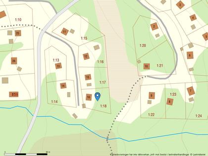 Illustrerad karta över fastigheten eller området