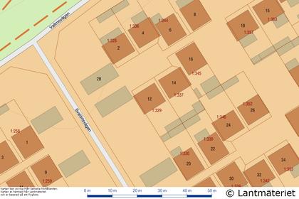 Illustrerad karta över fastigheten eller området