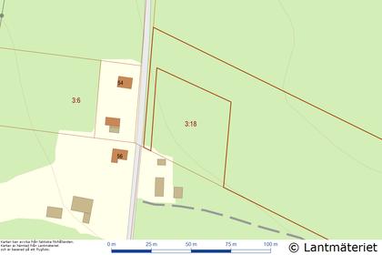 Illustrerad karta över fastigheten eller området