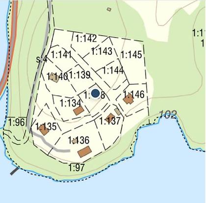 Illustrerad karta över fastigheten eller området