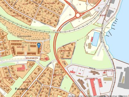 Illustrerad karta över fastigheten eller området