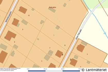 Illustrerad karta över fastigheten eller området
