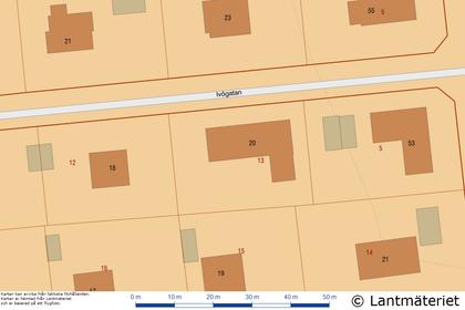 Illustrerad karta över fastigheten eller området