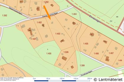 Illustrerad karta över fastigheten eller området