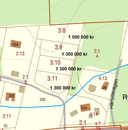 Illustrerad karta över fastigheten eller området