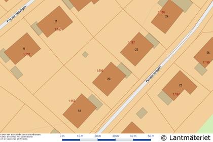 Illustrerad karta över fastigheten eller området