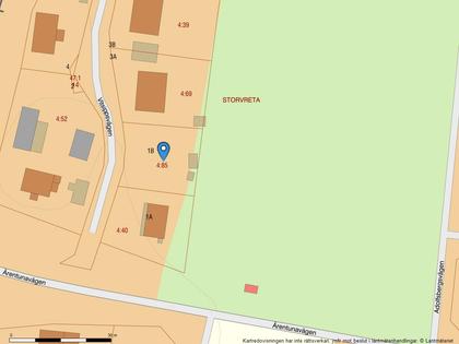 Illustrerad karta över fastigheten eller området