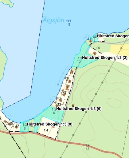 Illustrerad karta över fastigheten eller området