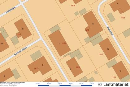 Illustrerad karta över fastigheten eller området