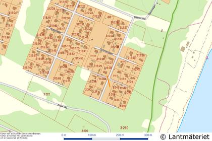Illustrerad karta över fastigheten eller området