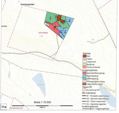 Illustrerad karta över fastigheten eller området