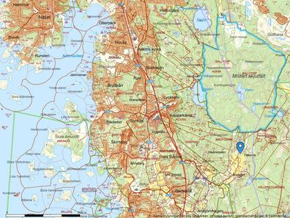 Illustrerad karta över fastigheten eller området